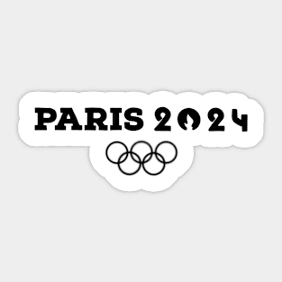 Paris olympics 2024 France In black Sticker
